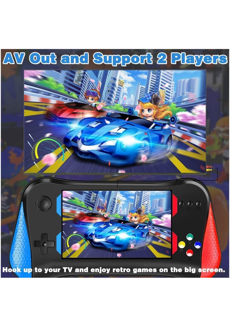 Handheld Game Console for Kids Adults, 3.5'' LCD Screen Retro Handheld Video Game Console, Preloaded 500 Classic Retro Video Games with Rechargeable Battery, Support 2 Players and TV Connection - Image 3