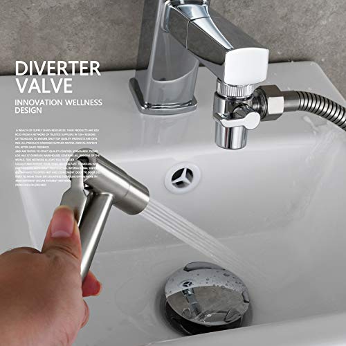 CIENCIA Brass Sink Faucet Diverter Valve to Sink Hose Sprayer,Faucet Splitter for Kitchen,Sink Faucet Replacement Part M22 x M24,SBA021 - Image 5