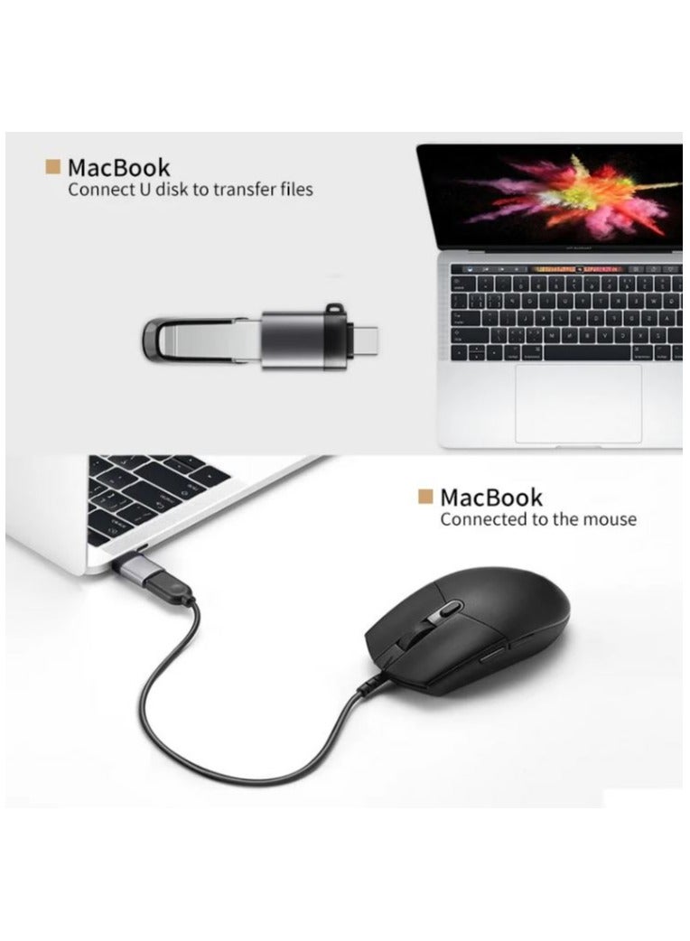 USB 3.0 Type C OTG Adapter for Macbook Pro Xiaomi Huawei Samsung Mini USB Adapter Type-C OTG Cable Converter（Black） - Image 4
