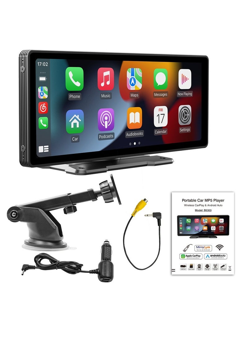 Generic - B5303 10.26-Inch High-Definition IPS Car MP5 Player with Bluetooth 5.0, Android AUTO/Apple CarPlay Compatibility - Image 1