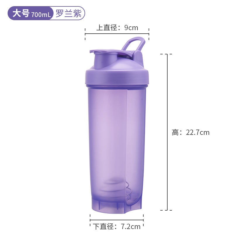 YL 700ml Large Capacity Shaker Cup with Handle - Portable Fitness Water  Bottle - Image 1