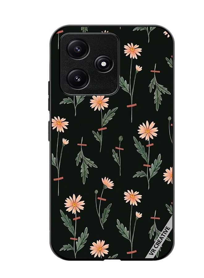 VR CREATIVE Protective Case Cover For Xiaomi Poco M6 Pro 5G Flower Pattern Design Multicolour - Image 1