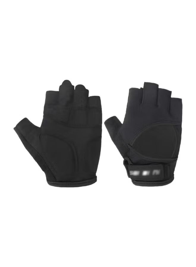 CAMPANAS Gym Hand Gloves with Anti-skid and Wear-resistant, Comfortable Exercise Gloves and Breathable Cycling Gloves, Weight Lifting Gloves, Black M - Image 3