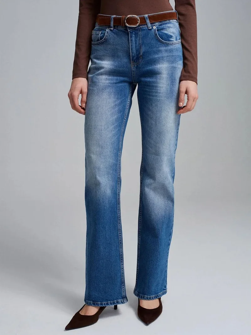 ديلفين Dilvin Low-Waist Straight-Leg Jeans