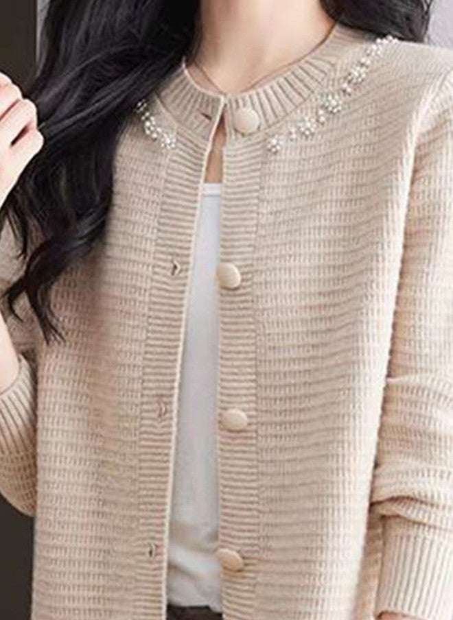 YUNIQEE كارديجان بيج بتفاصيل الأزرار للنساء - Image 2