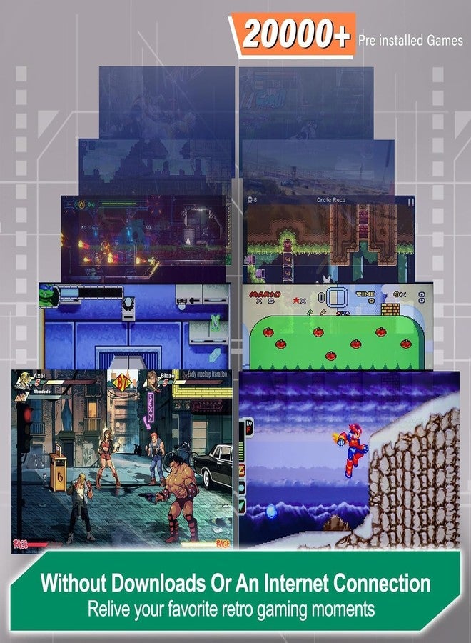 liuwei M8 Retro Game-Stick, Revisit Classic Games with Built-in 9 Emulators, 20,000+ Games, 4K HDMI Output, and 2.4GHz Wireless Controller for TV Plug and Play - Image 2