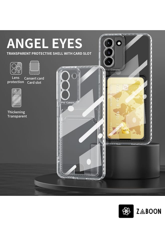 Zaboon Protective Case Cover For Samsung Galaxy S21 Ultra 5G Card Bag Shockproof Transparent - Image 3