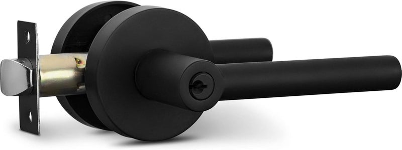 Berlin Modisch Entry Lever Door Handle and Deadbolt Lock Set - Image 3