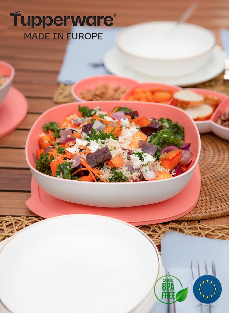 توبروير مرطبان تقديم أليجرا مربعة من تابروير - 2.5لتر أورانج - Image 1