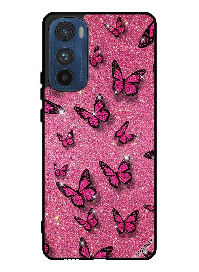 Covernex Protective Case Cover For Motorola Edge 30 Glitters & Butterflies - Image 1