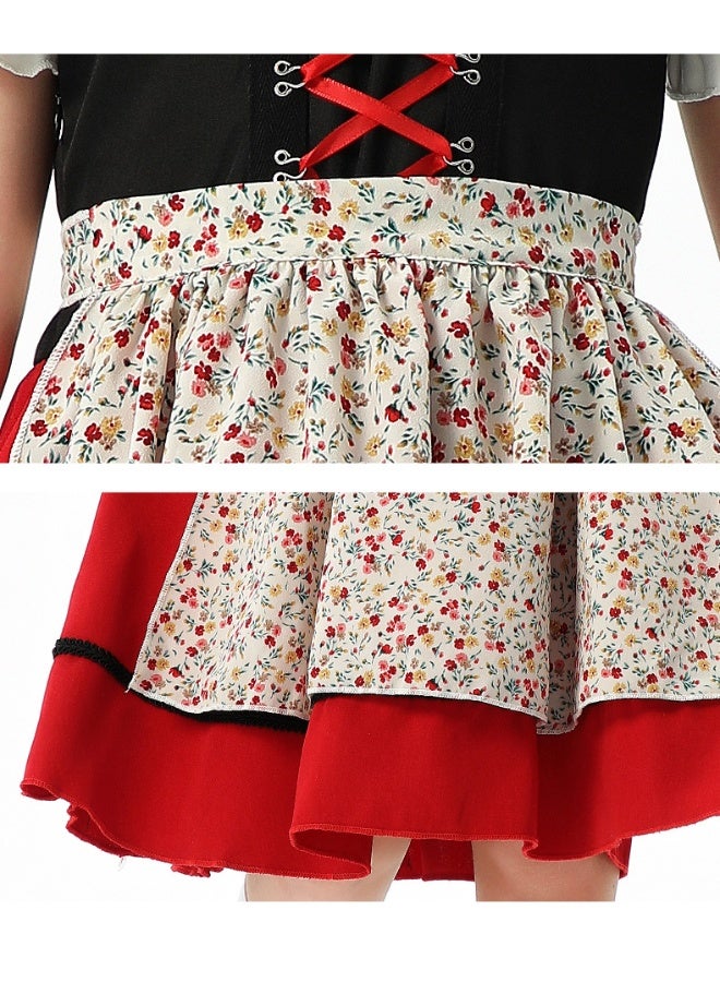 Loquat Bavarian Children's Clothing - European Rustic Farmhouse Dress for Girls  - Image 3