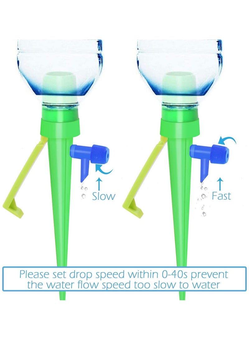 SYOSI Plant Watering Devices Drip Irrigation Self Spikes with Anti tilt Bracket Valve Control Switch Slow Release Vacation Plants System 12 Pack - Image 2