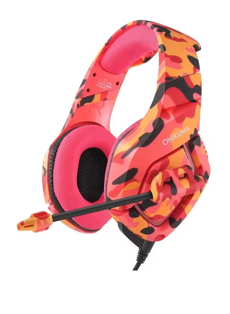 onikuma K18 Gaming Headphone 3.5mm Stereo USB LED Headphones with Omnidirectional Microphone – High-Quality Sound, Adjustable Headband, Soft Cushioned Ear Pads – Ideal for Gaming, Streaming, and Communication – Comfortable Over-Ear Design, Perfect for PC, PS4, Xbox, and Mobile Devices - Image 4