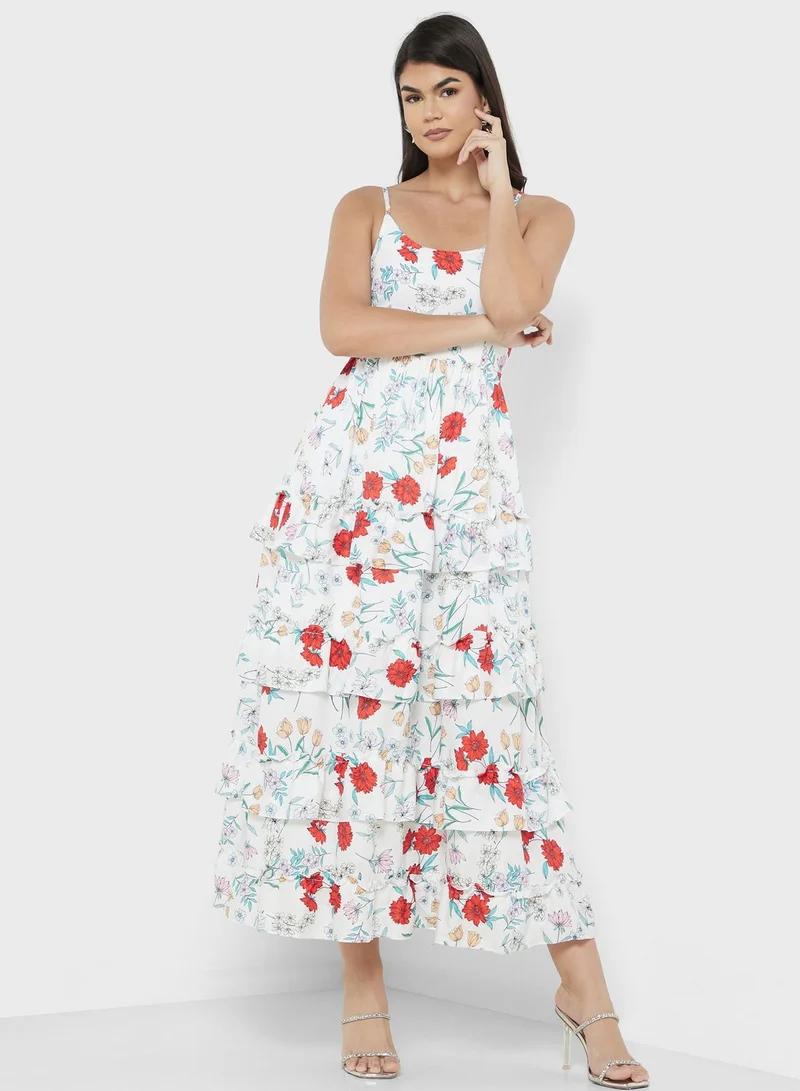 ELLA Floral Tiered Dress