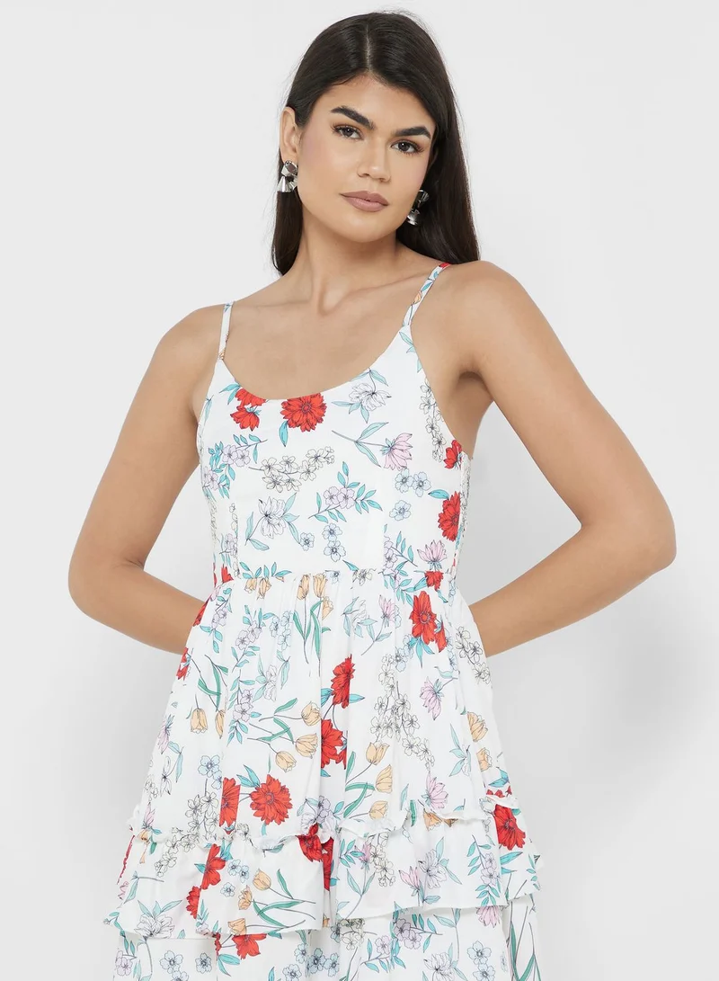 ELLA Floral Tiered Dress
