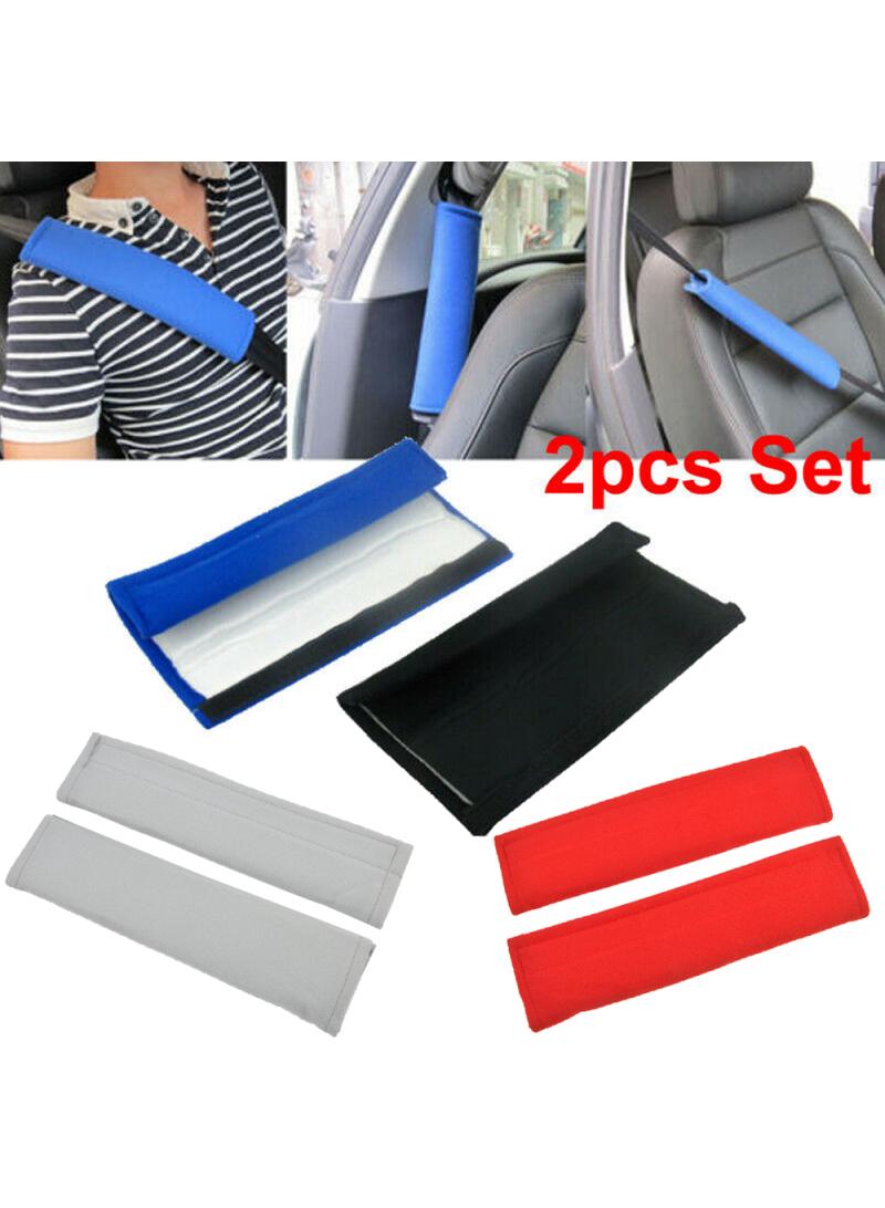 Generic Blue 2Pcs Car Shoulder Cover Cushion Seat Belt Pad Strap BackPack Auto Interior Accessories Seat Belt Padding for Kids Car Stuff - Image 2