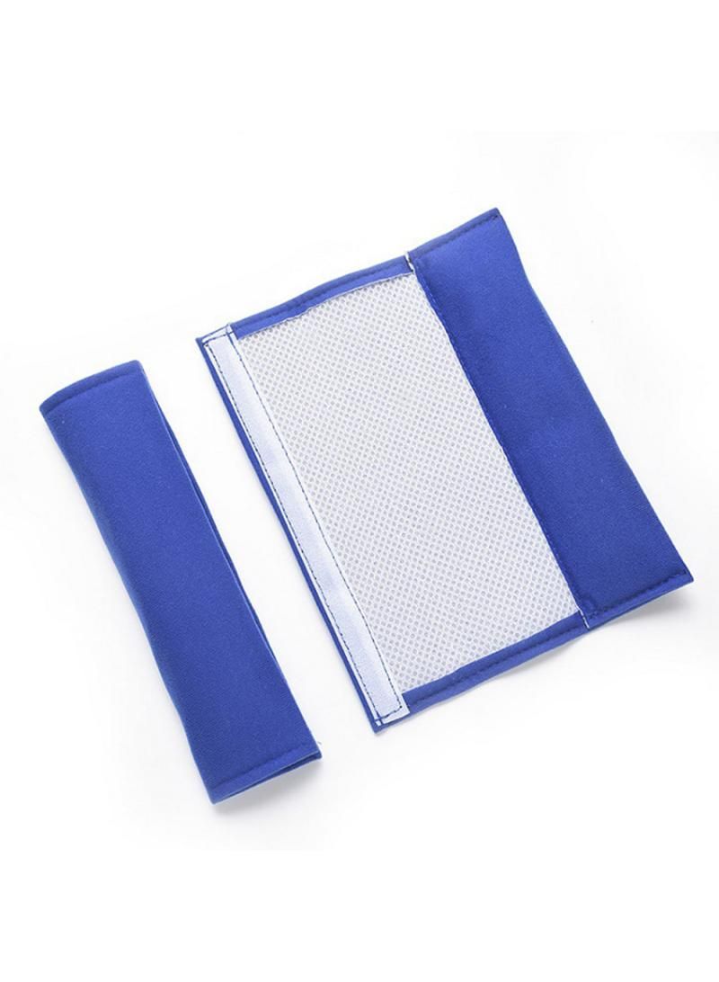 Generic Blue 2Pcs Car Shoulder Cover Cushion Seat Belt Pad Strap BackPack Auto Interior Accessories Seat Belt Padding for Kids Car Stuff - Image 3