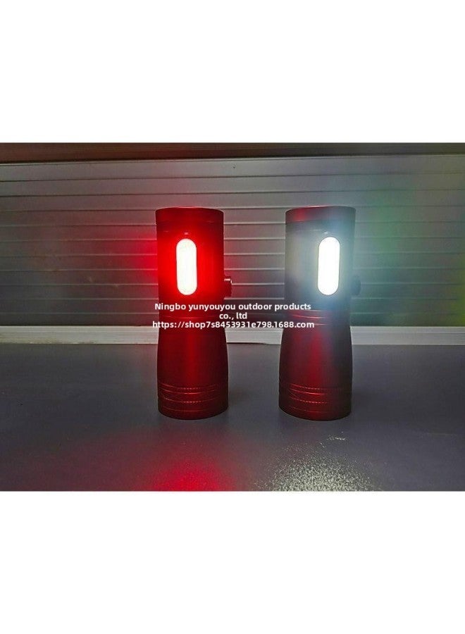 Strong Light Outdoor Fishing Flashlight With Side Light Night Fishing Laser Cannon High Power Four Light Source Wild Fishing Equipment-Color:Fishing Light Single Light (two Light Sources)  - Image 2