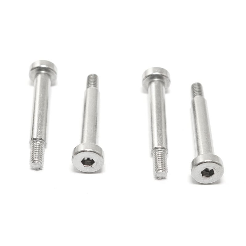 Pro Bamboo Kitchen 4pcs 304 Stainless Steel Hex Socket Shoulder Bolt M4 Thread 5mm Shoulder Dia 25mm Shoulder Length for Textile, Hydraulic, Injection Molding and Machinery Industries - Image 1