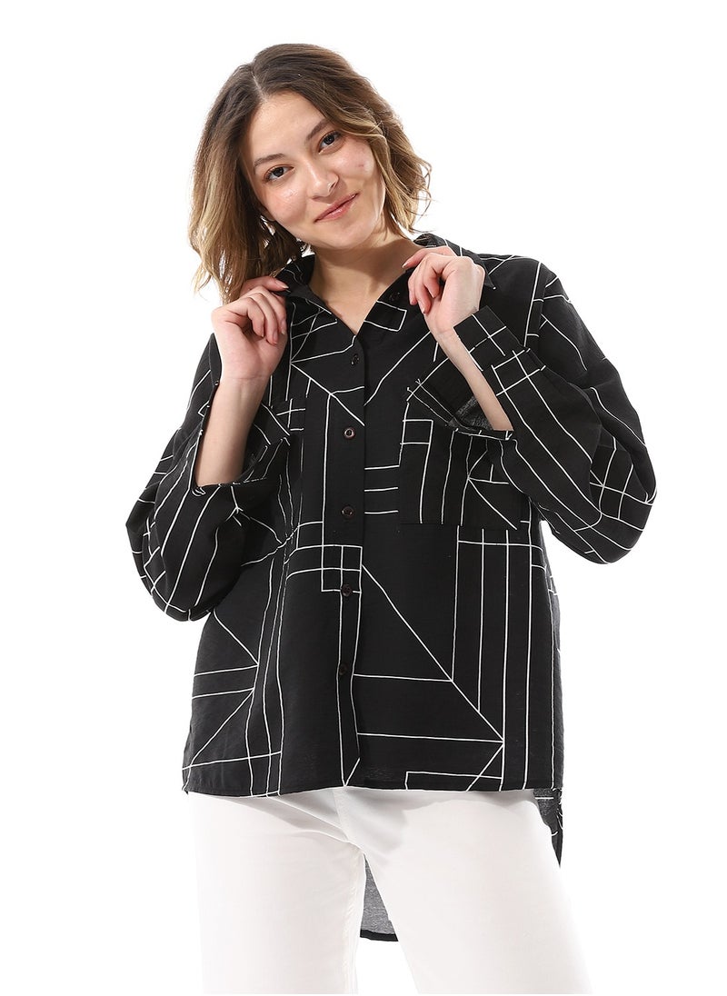 Coctail - shirt-5663-black*white - Image 1