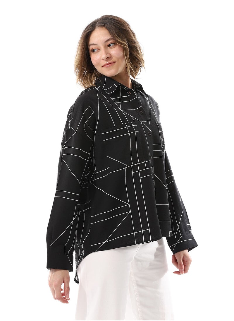 Coctail - shirt-5663-black*white - Image 1