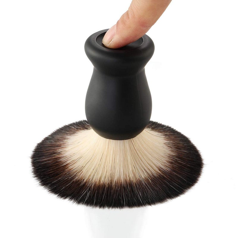 Aethland Shaving Brush Set with Black Solid Wood Handle, Shaving Kit for Men Includes Shaving Brush, Dia 3.1 inches Stainless Steel Shaving Bowl & Shaving Stand Wet Shaving Gifts for Men - Image 4