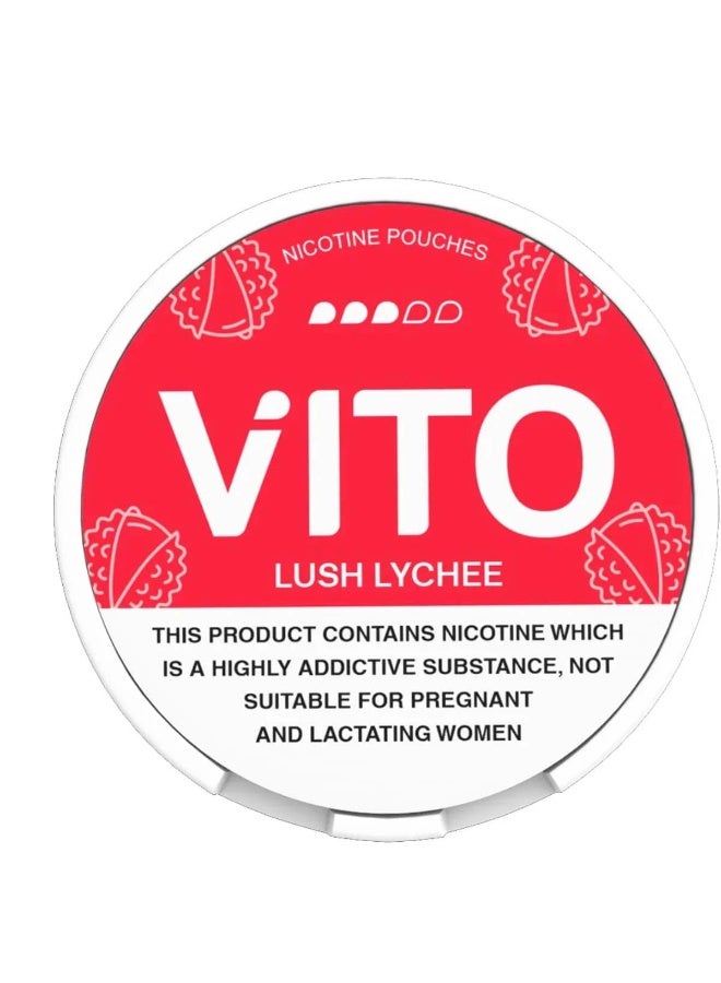 Nicotine Pouch For Quitting Smoking, Lush Lychee, 10mg, 20Pcs
