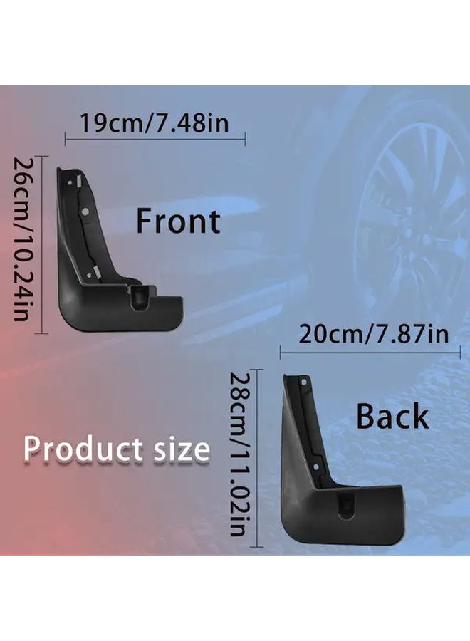 مصدات الطين الدائمة للسيارة لـ Zeekr X 2023-2025 مجموعة من 4 قطع واقيات مصدات مقاومة للخدوش - Image 3