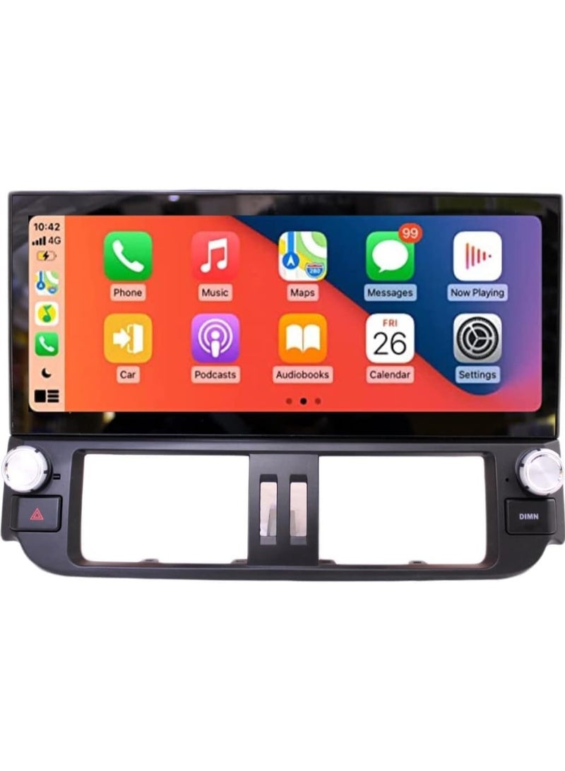 SHEZA STAR Android Car Stereo for Toyota Prado 2010-2013 2GB RAM 32GB ROM Support Carplay, M-Link Wi-Fi BT, Radio GPS, 12.3 Inch IPS Touch Screen with AHD Camera Included - Image 1