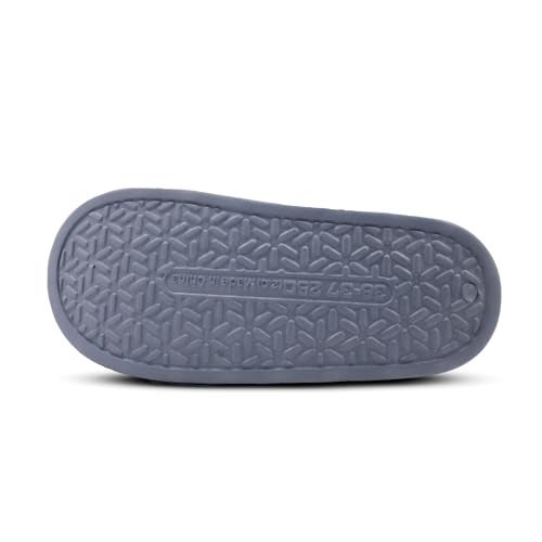 VRITRAZ Women’s Bunny Style Winter Slippers | Soft Plush Home Wear with Decorative Pearls & Furry Cushion | Warm Anti-Skid Slides (Grey, Size 8) - Image 3