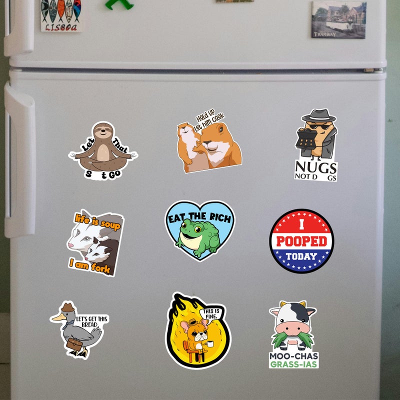 Debinolo 16 PCS Funny Fridge Magnets for Adults, and Words for Refridgerator Cabinet Door Dishwasher Filing Cabinets Tool Box Home/Office Decorations (16, Funny) - Image 4