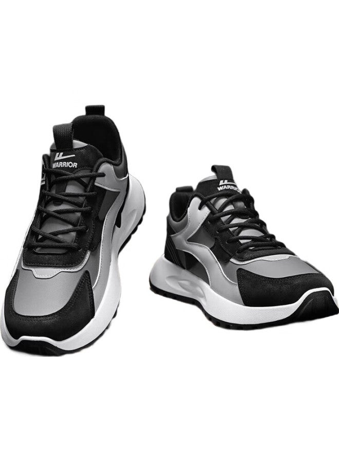Pull Back Warrior Men'S Low-Top Sports Shoes J370C Dark Grey/Black/Light Grey Size 40 - Image 3