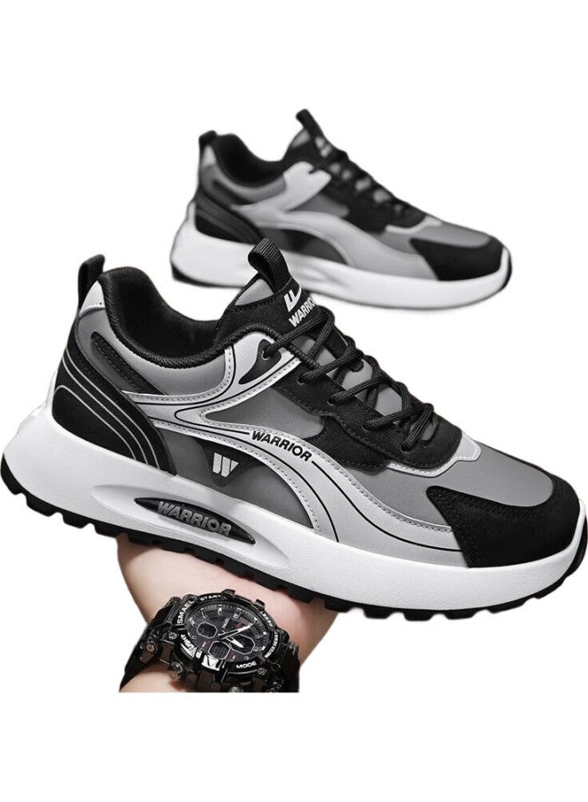 Pull Back Warrior Men'S Low-Top Sports Shoes J370C Dark Grey/Black/Light Grey Size 40 - Image 2