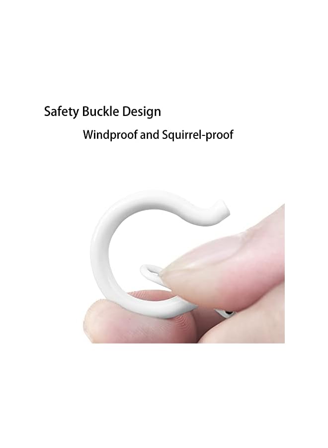 promass 12 PCS Ceiling Hooks for Hanging Plants, Q Hanger Screw Hooks for Outdoor String Lights Wind Chimes, Cup Hooks with Safety Buckle, 2.2 Inches - Image 4