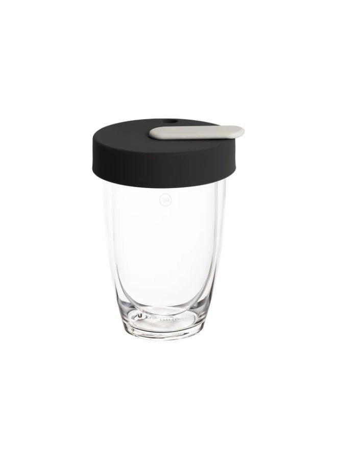 Loveramics Nomad 250ml Double Walled Mug Clear, Premium Borosilicate Glass Travel Coffee Mug Designed by Simon Stevens