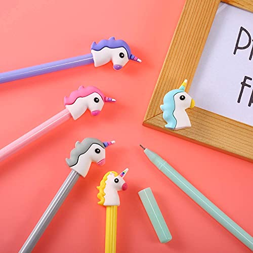 SHREE TECHNESH® Amazing Soft Uneecorn Fur Pouch with Gel Pen for Girls (White) - Image 4