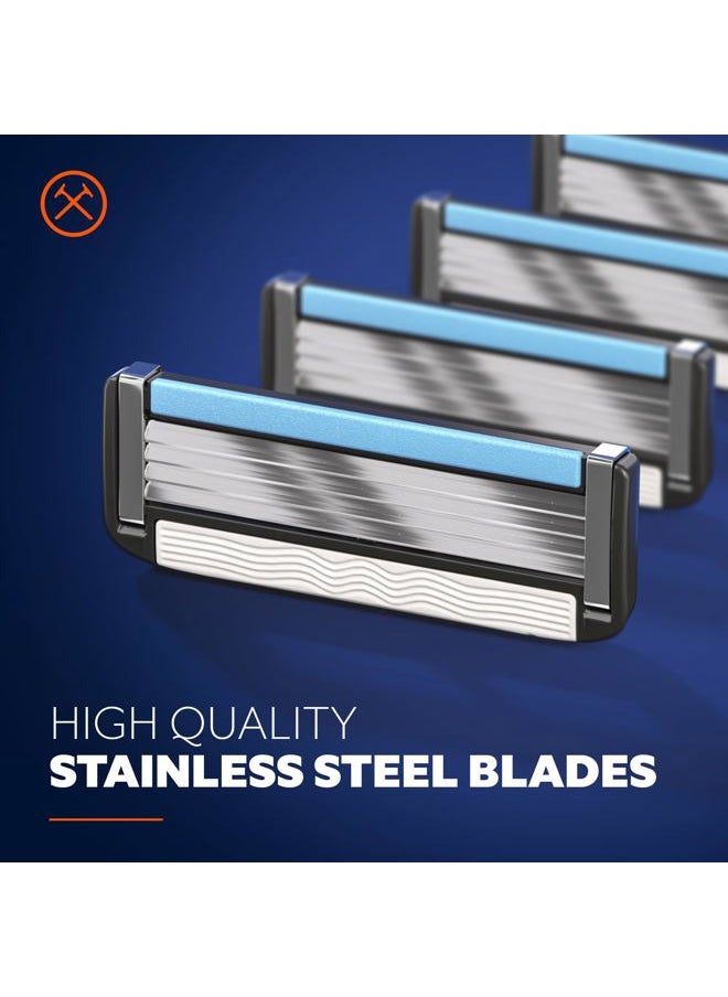DOLLAR SHAVE CLUB 4 Blade Razor Refills (16 Pack) | Swift Rinse Blades for Longer and Thicker Hair  - Image 4