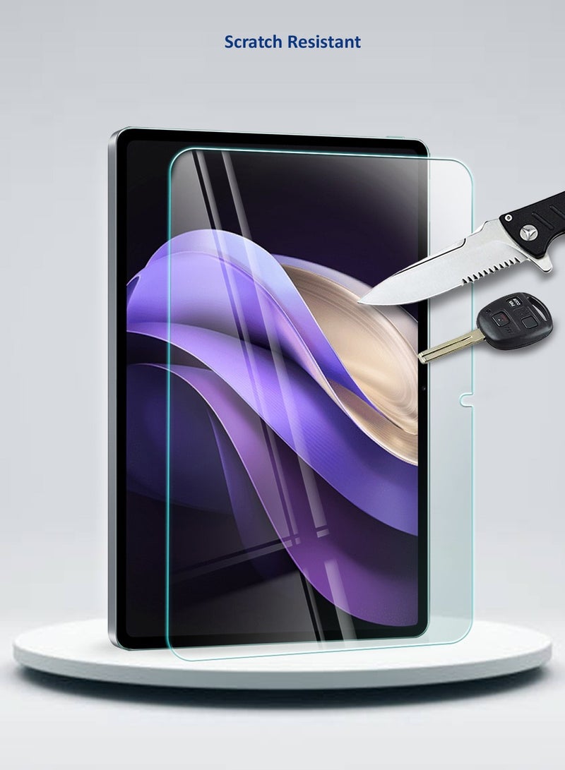 دبليو تيك Vivo Pad3 2024 (12.1 بوصة) واقي شاشة من الزجاج المقوى بحواف منحنية بغطاء كامل - شفاف - Image 4