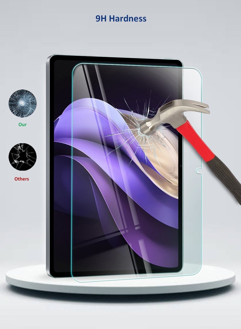 دبليو تيك Vivo Pad3 2024 (12.1 بوصة) واقي شاشة من الزجاج المقوى بحواف منحنية بغطاء كامل - شفاف - Image 2