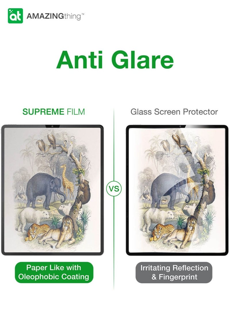 AMAZINGthing - Supreme Film for iPad Pro 12.9 inch (2021/2020) Screen Protector with Paper Texture simulation for Digital Artists Sketching/Drawing/Writing - Image 1