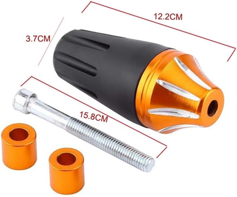 Green Motorcycle Frame Slider Crash Protector Bar Engine Protection Stick 2pc - Image 4