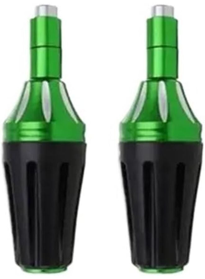 Green Motorcycle Frame Slider Crash Protector Bar Engine Protection Stick 2pc - Image 2