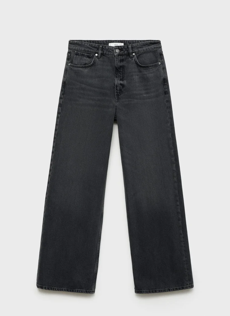 مانجو Low Waist Wide Leg Jeans