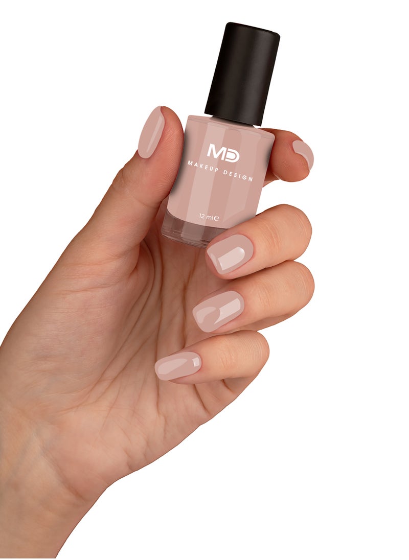MD MAKE UP DESIGN MD European Nail Polish BABY PINK, Apricot 280, 12 ml  - Image 2