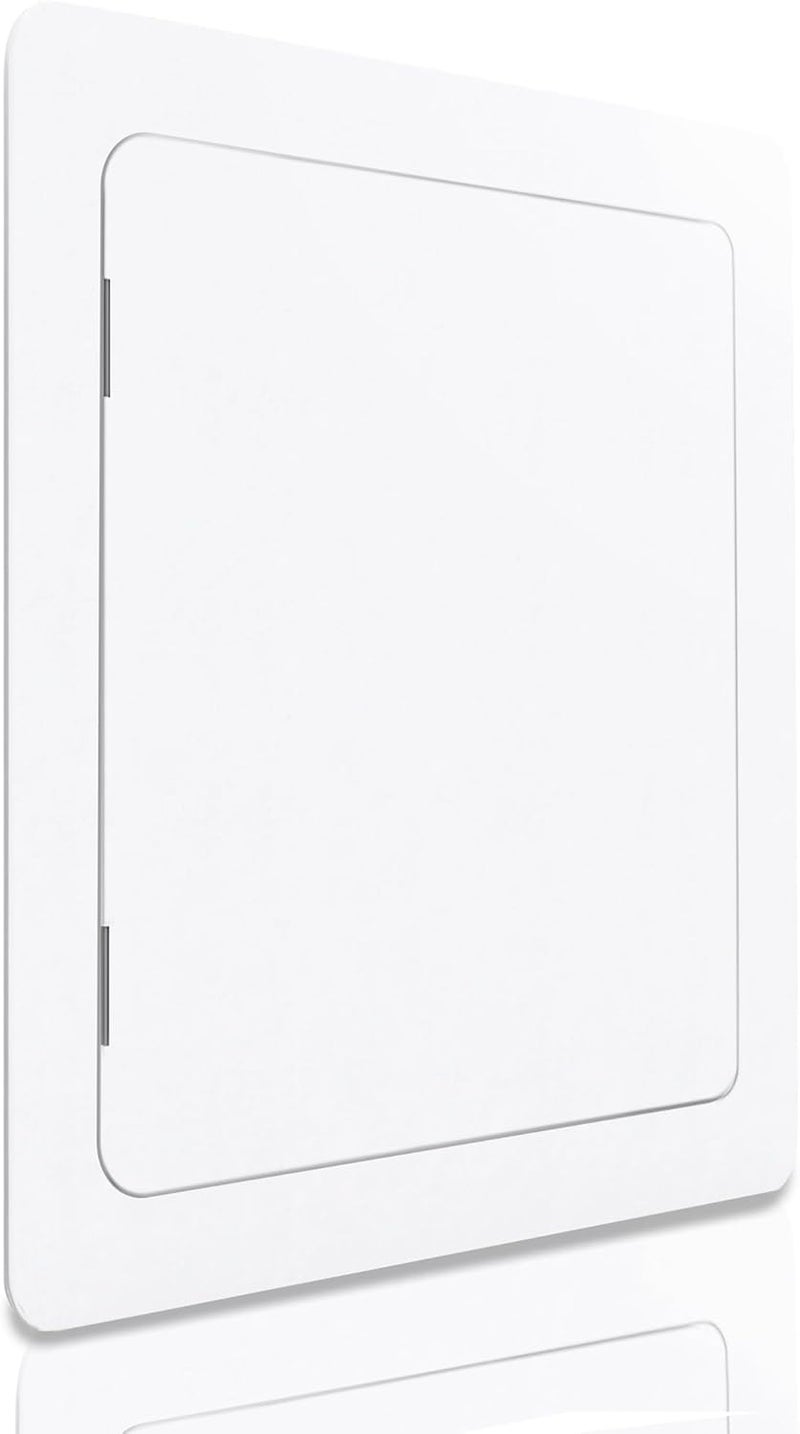 Morvat Access Panel 6x9 Inch for Drywall & Ceiling with Door, Heavy-Duty Durable ABS Plastic & Easy Install Access Box, Wall Hole Cover Plate for Plumbing & Electrical Cables & Wiring, White - Image 1