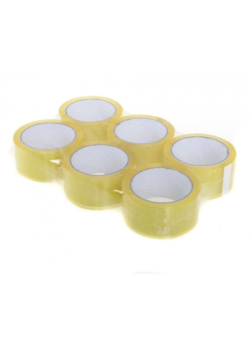 Yuwell Clear Packing Tape, 50MX48MM 50 Microns Strong Heavy Duty Packaging Tape for Sealing Parcel Boxes, Moving Boxes Houses, Large Postal Bags, Office Supplies Tape Box Tape Seal Tape (12 Roll)  - Image 2