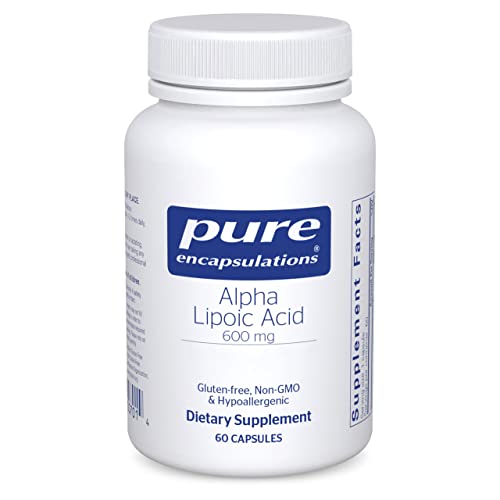 Pure Encapsulations Alpha Lipoic Acid 600 mg - ALA Supplement for Liver Support, Antioxidants, Nerve Health, Cardiovascular Health & Carbohydrate Support - Premium Alpha Lipoic Acid - 60 Capsules - Image 1