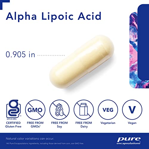 Pure Encapsulations Alpha Lipoic Acid 600 mg - ALA Supplement for Liver Support, Antioxidants, Nerve Health, Cardiovascular Health & Carbohydrate Support - Premium Alpha Lipoic Acid - 60 Capsules - Image 3