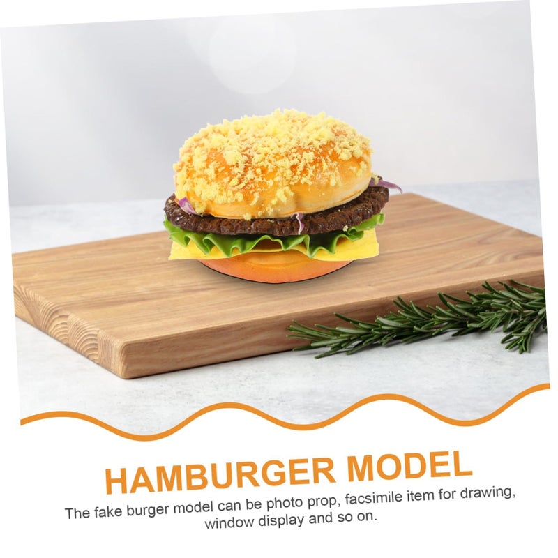 SUPVOX Realistic Hamburger Simulation Food Prop Pu Material for Bakery Kitchen Photo Display - Image 5