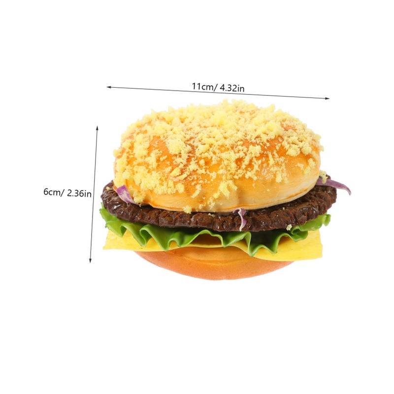 SUPVOX Realistic Hamburger Simulation Food Prop Pu Material for Bakery Kitchen Photo Display - Image 3